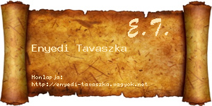 Enyedi Tavaszka névjegykártya
